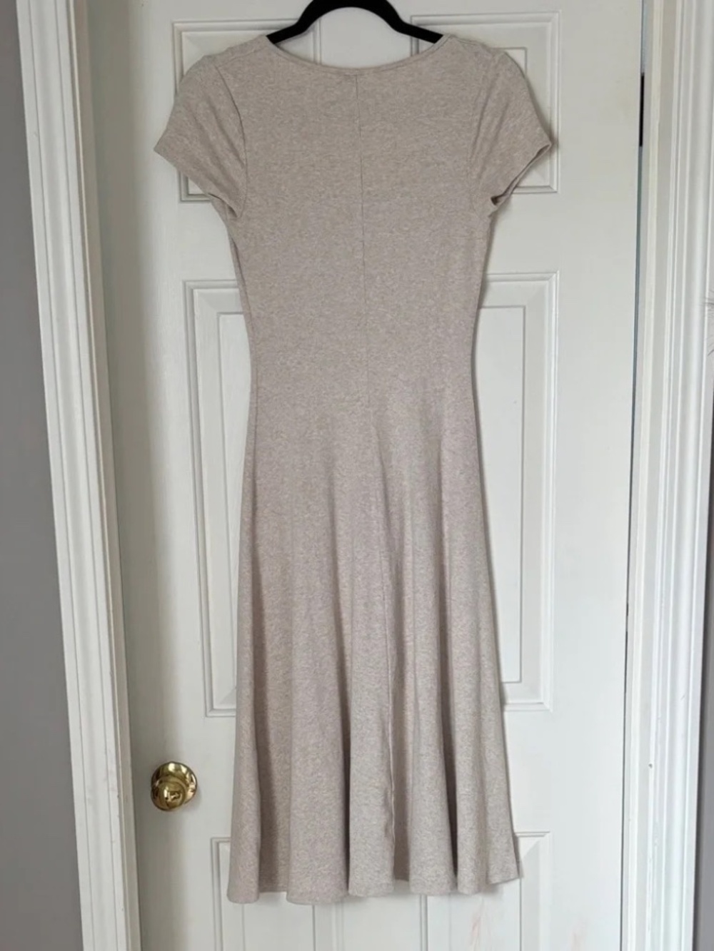 Universal Thread Cream Button-Front Midi Dress - Picture 3 of 3